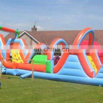 inflatable assault course obstacle track /inflatable obstacle track course