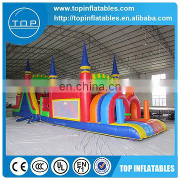 Guangzhou kids equipment sports inflatable obstacle course with EN14960/EN15649