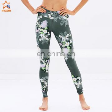 woman sport pant printed fitness yoga leggings gym