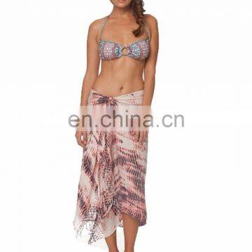 Summer's Girls Beachwear Rayon Tie & Dye Pareo Sarongs Sexy Looking Beach Cover Ups