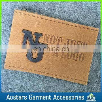 Custom Leather Patches Design Metal Leather Labels for Bags photo-2