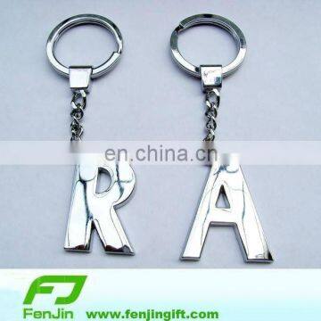 R A letter promotion metal key chain