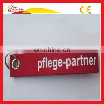 New Design Customized Logo Felt Fabric Keyring