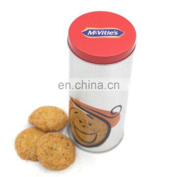Food Grade Round Cookie Biscuit Tin Cans With Lid Wholesale photo-2
