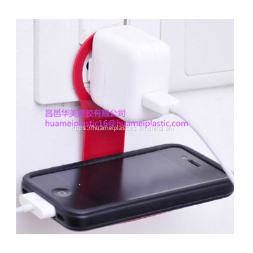 Mobile Phone Wall Charger Adapter Charging Holder Hanging Stand Bracket photo-5