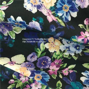 Hot Sale 100%Cotton Border Digital Print Dress Fabric photo-4