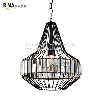 RM5129 Iron pendant light interior decorative cage industrial vintage pendant lamps