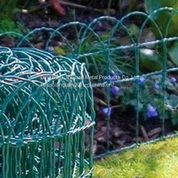 pvc coated wire lawn edge fence/garden border fence