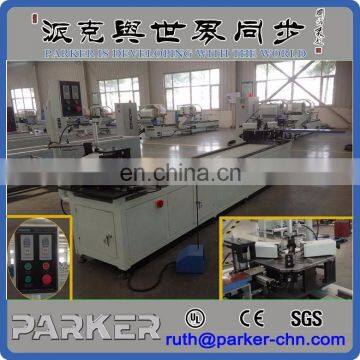 Aluminum Window Door Automatic Feeding Double Corner Crimping Machine