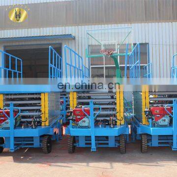 7LSJY Shandong SevenLift 500kg outdoor diesel hydraulic scissor lift platform elevator