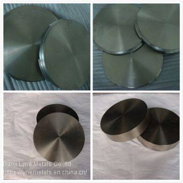 Supplier Titanium alloy GR5 GR7 Target or Disc round palte