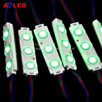 Adled light 12v ce rohs outdoor smd 5050 3 chip 160 degree lens flashing rgb led module