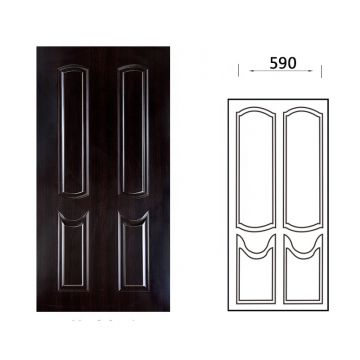 3mm 4mm black walnut veneer HDF door skins for interior doors