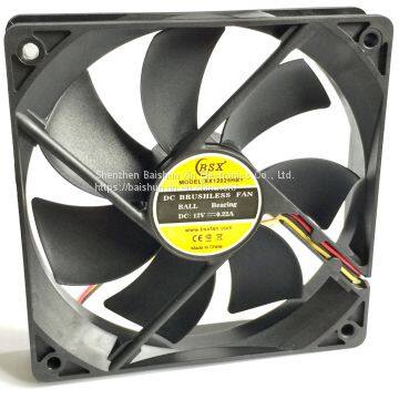 Black 140mm 25mm PC Computer Case Clear Cooling Fan Mod x2 photo-3