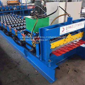 PLC Controlled Automatic Trapezoid Metal Roof IBR Sheet Roll Forming Machine for Sales photo-5