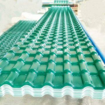 Spanish Style Plastic Roof Tile / PVC Plastic Rroof Tile / ASA Synthetic Resin Roof Tile