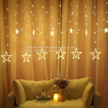 12 stars 138 led curtain string lights factory outlets led big star curtain christmas light wholesale