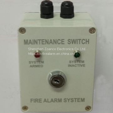 Conventional Maintenance Switch MAINTENANCE panel key switch for fire fighting system