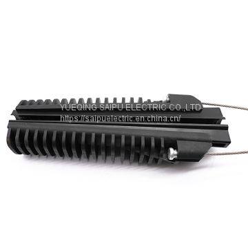 ADSS Cable Plastic Wedge Type Anchor Strain Clamp Dead End Clamps With ss Wire and Plastic Body photo-2