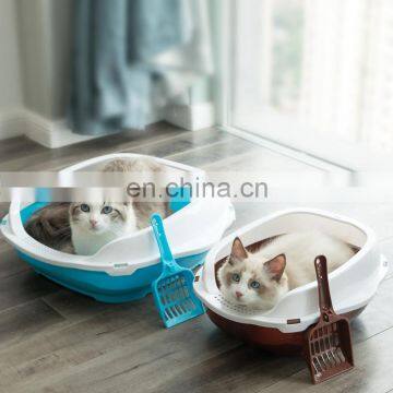 Detachable Large Space Semi-closed Cat Litter Tray Box Anti-splash Cat Sand Basin photo-7