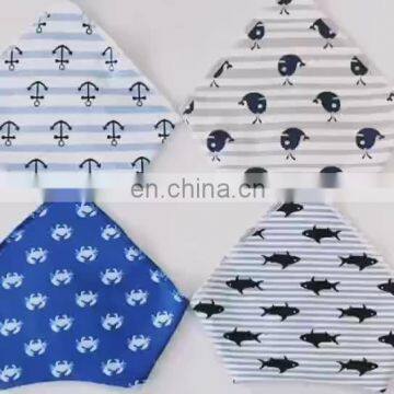 Amazon Hot Sale Multiple Styles Printed Pet Bandana Snap Triangle Dog Scarf Set