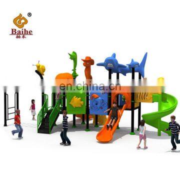 Outdoor playground kid plastic slide park amusement equipment BH084 large water slide