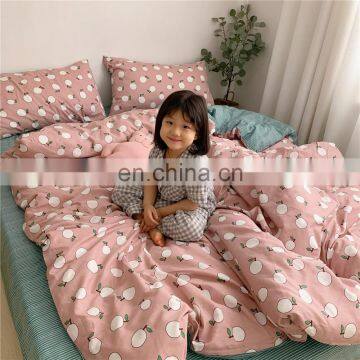2020 Summer Hot Selling Reactive Printing 100% Cotton 4 Pcs Luxury Comforter Bed Sheet Duvet Cover Pillow Case Bedding Set photo-2