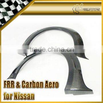 For Nissan R35 Carbon Fiber WALD Style Rear Fender Extention