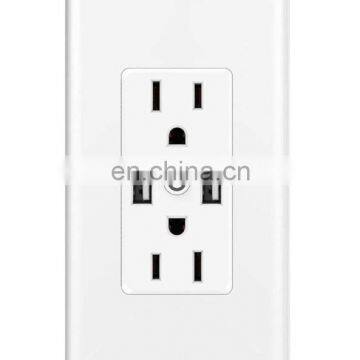 TOPELE 20Amp GFCI Outlet, Indicator With LED Light, Nylon Wall Plate and Screws Included Wall Electric Sockplastic Socket Shell photo-6