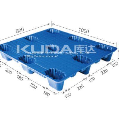 warehouse storage solution plastic pallet from china manufacturer 1008A CSJJ BLOW MOLDING PALLET