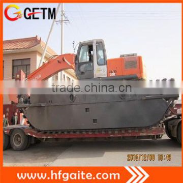 dredging machinery amphibious excavator with 3 rows of Chain