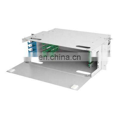 Odf Fiber Termination Box Mini  Empty Load Fiber Optic Distribution Frame 4 8 12 24 48 72 96 144 Port Odf Patch Panel