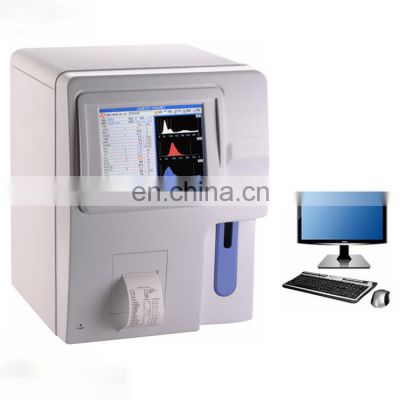 New arrived full auto Double and single channel 3 part CBC machine for clinic and hospital