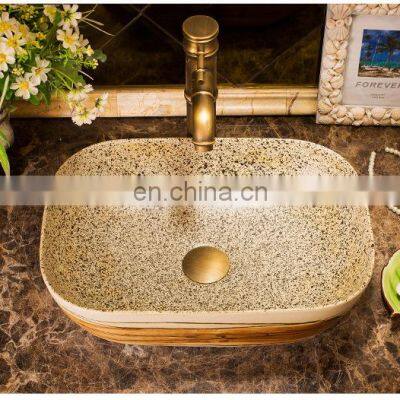 Bathroom Ceramic Basin With Colored Drawing Process photo-5