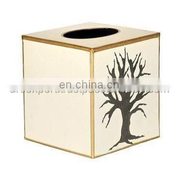 tree design hot sale metal tissue box