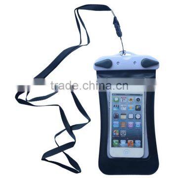 Cheap pvc waterproof diving bag with strap for iphone4/4s