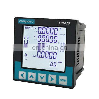 3Phase LCD Multifunction Smart  Panel Power Quality Analyzer Power Meter KPM73 Price