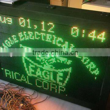p10 tri-color double sides led sign board