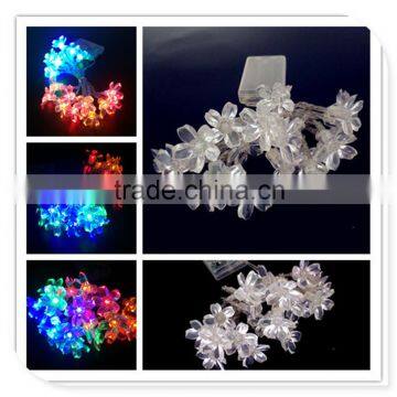 battery powered operated multicolor string lights with blinking cherry decorative