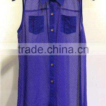 gold blocking iron tablets georgette blouse