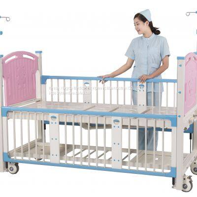 Children double crank bed