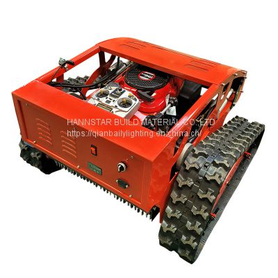 Track Lawn mower with remote control gasoline engine lawn mower Grass cutter machine