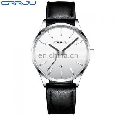 Crrju 2170 Private Label Minimal Quartz Watches Date Waterproof Luxury Men-Watch-Classic photo-2