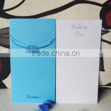 Nice Color Pocket With Envelope Embossed Marriage Invitation Card photo-2