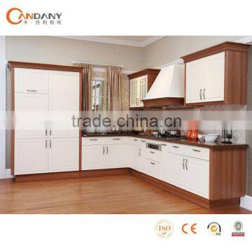 Contemporary lacquer&MDFkitchen cabinet-cherry solid wooden kitchen cabinet