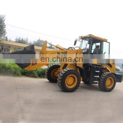 2000kgs Pay Loading Weight 4x4 Articulated Wheel Loader With Glass Fork for Sale photo-3