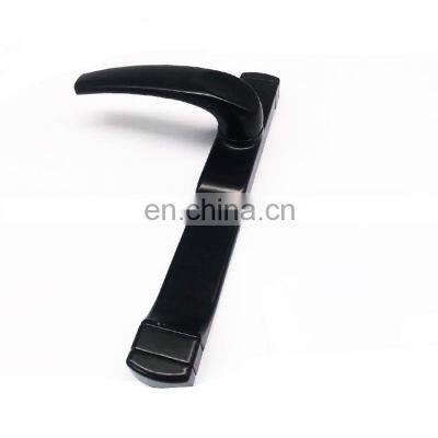 Top quality zinc-alloy door handle with painted color Luxury Black Lever Furniture Door Handle