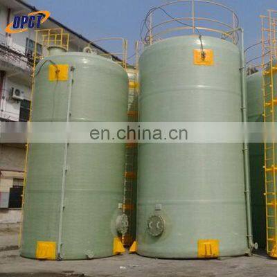 Horizontal storage FRP tank used for above ground and underground