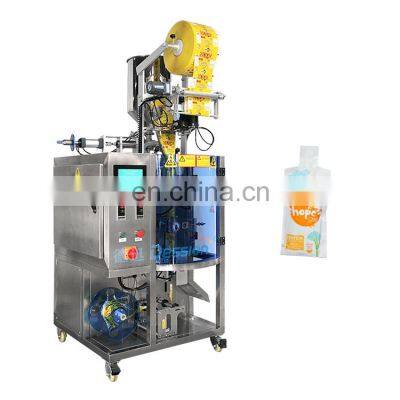 Automatic ffs aluminum foil pouch special shaped juice packing sealing machine