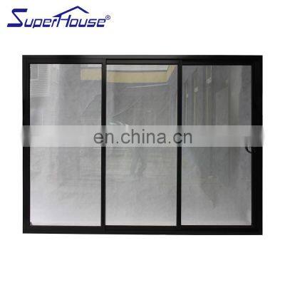 Thermal Break Modern Design Glass Aluminum Frame Tempered Glass Aluminum Sliding Patio doors Aluminum Stacker Doors